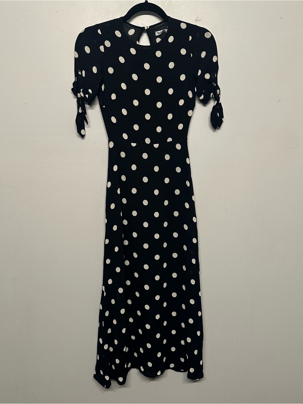 Reformation Amsterdam Polka Dot Midi Dress 0 - Picture 5 of 12